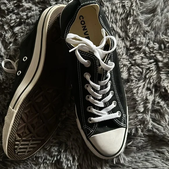 Converse All Star Black and White Shoes - Picture 2 of 3